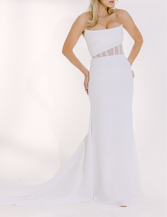 Alyssa Kristin Aria - Tulle w/ Plain Skirt